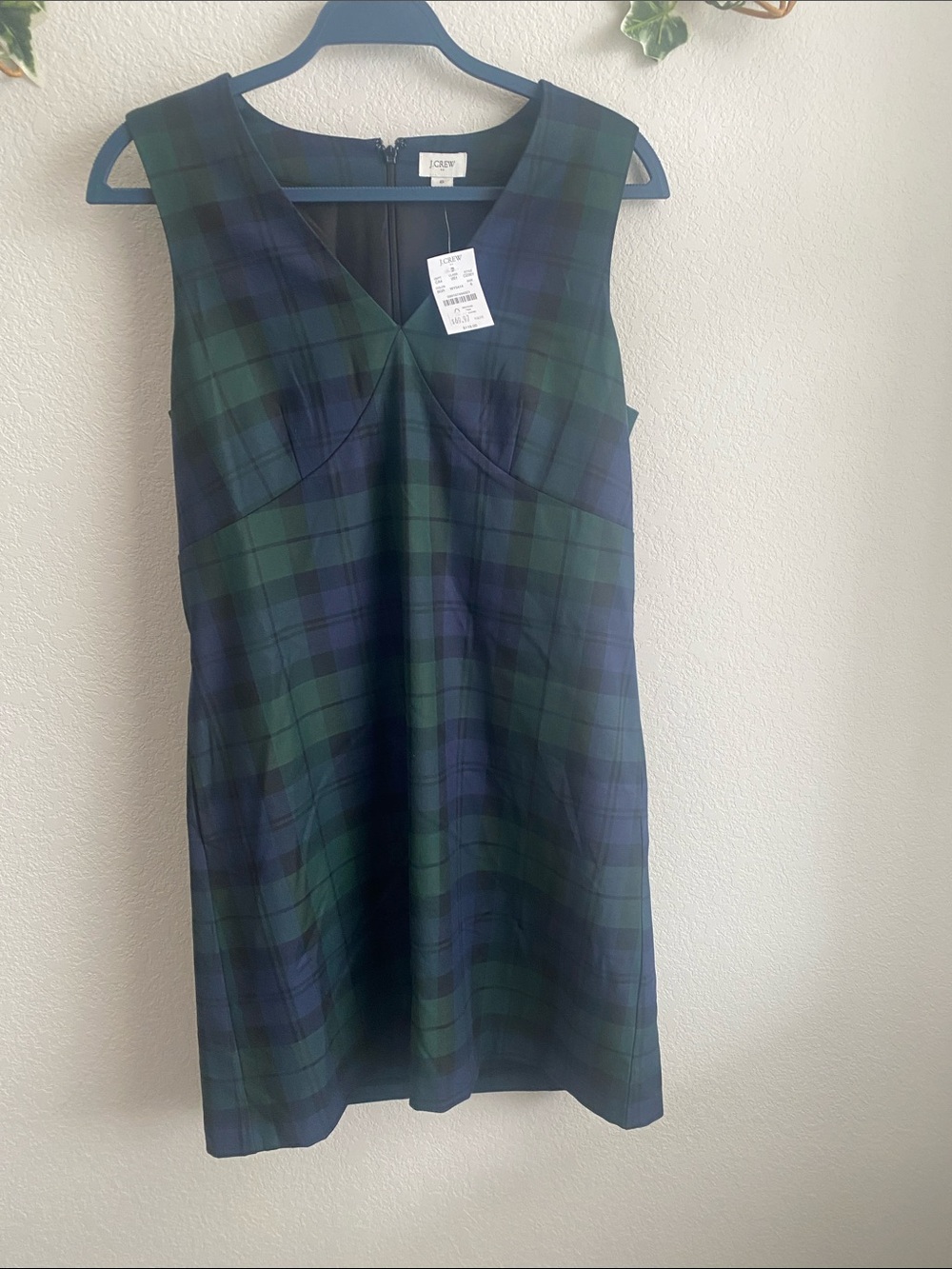 NEW J.Crew Women’s Plaid Sleeveless Dress